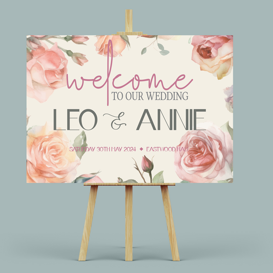 GLADYS - Wedding Welcome Sign