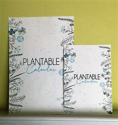 Black & White Botanical Plantable Calendar