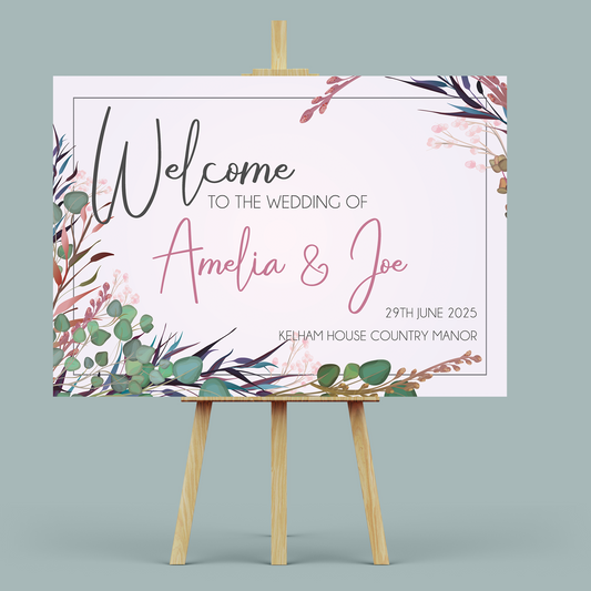 ANNIE - Wedding Welcome Sign