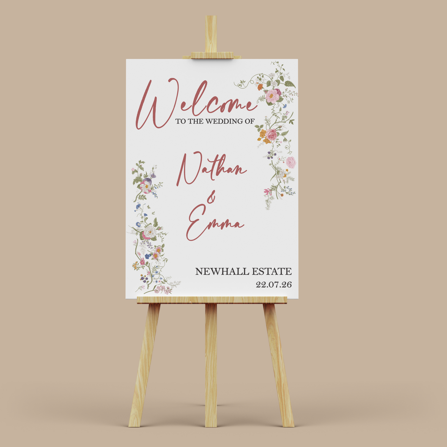 EMMA - Wedding Welcome Sign