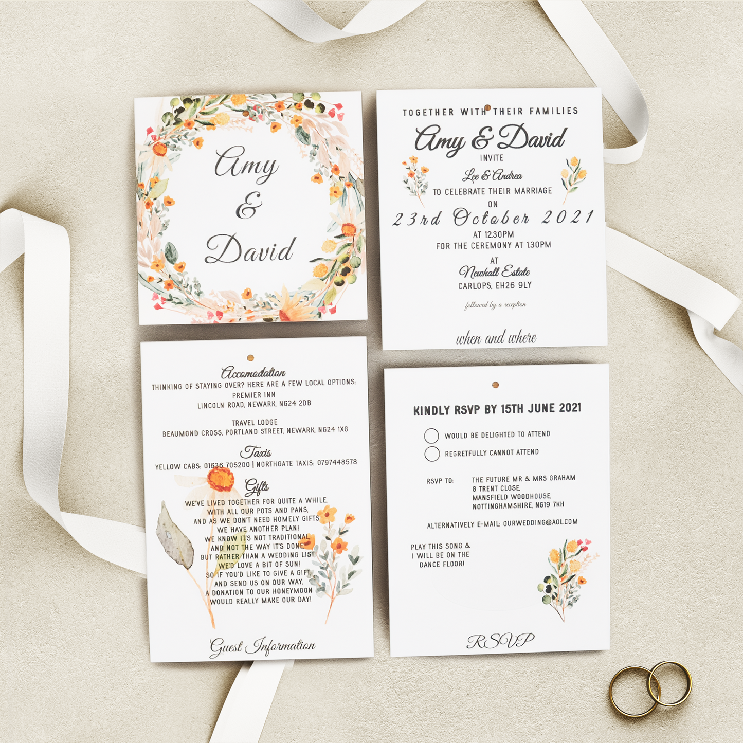 FURNACE - Classic Wedding Invitation Range