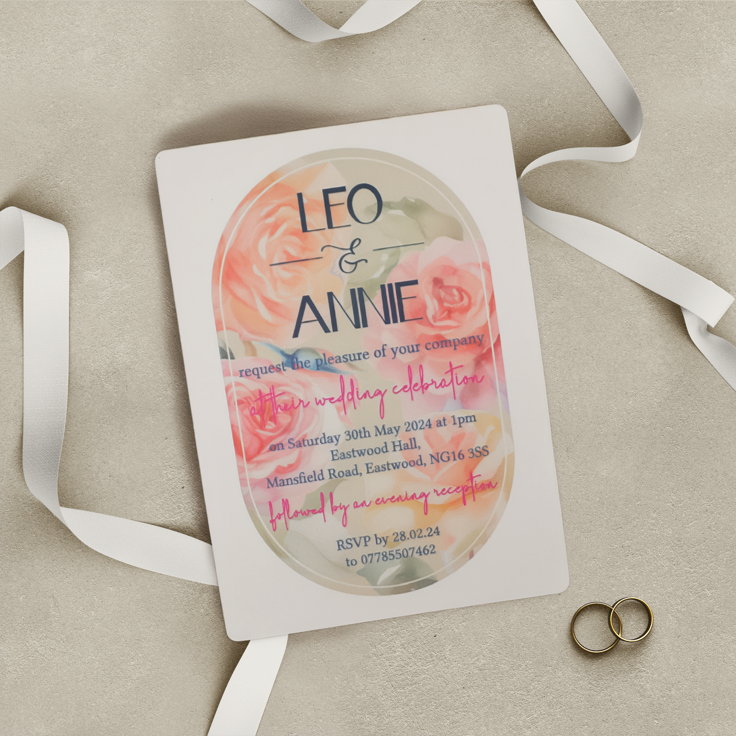GLADYS - Classic Wedding Invitation Range