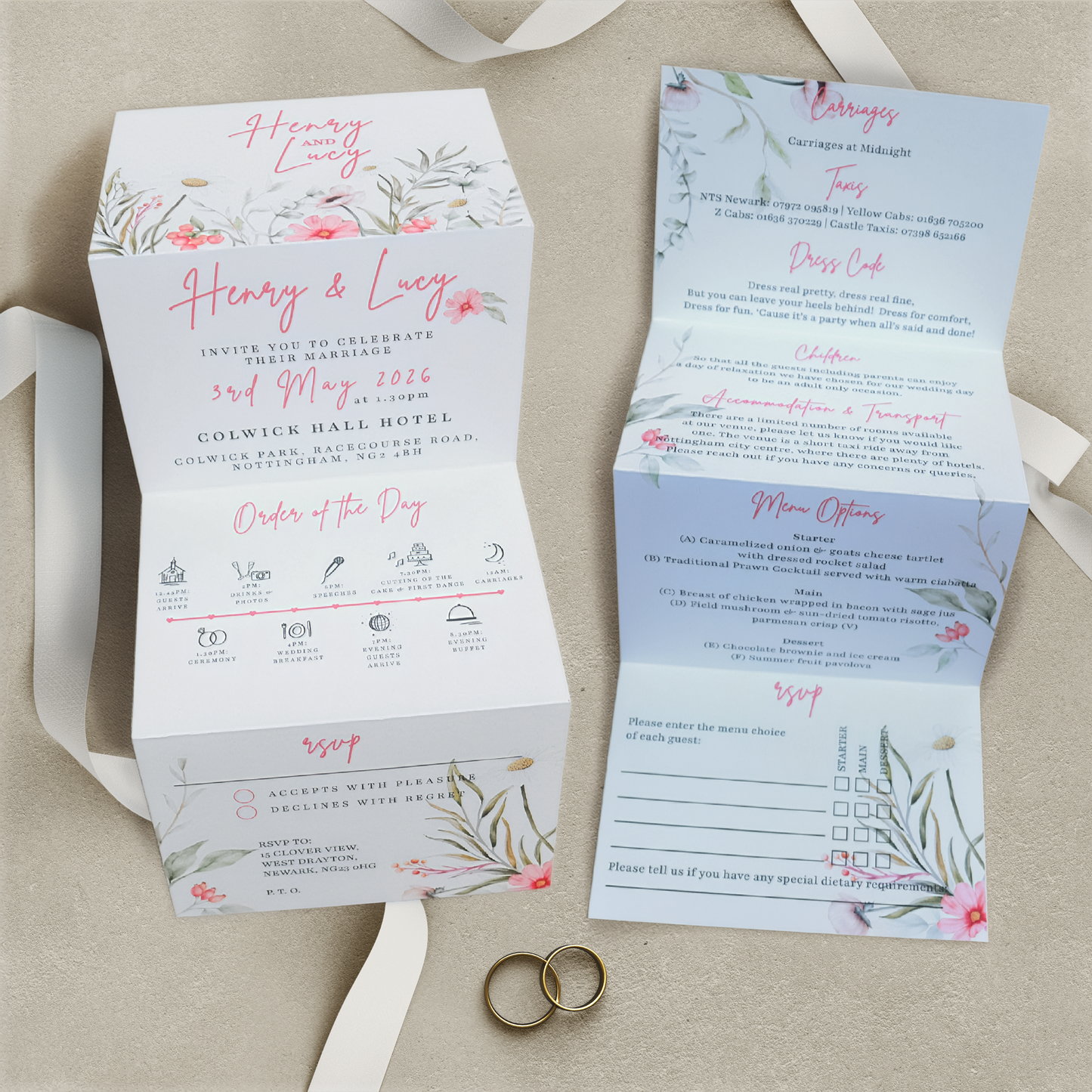 HETTY - Classic Wedding Invitation Range