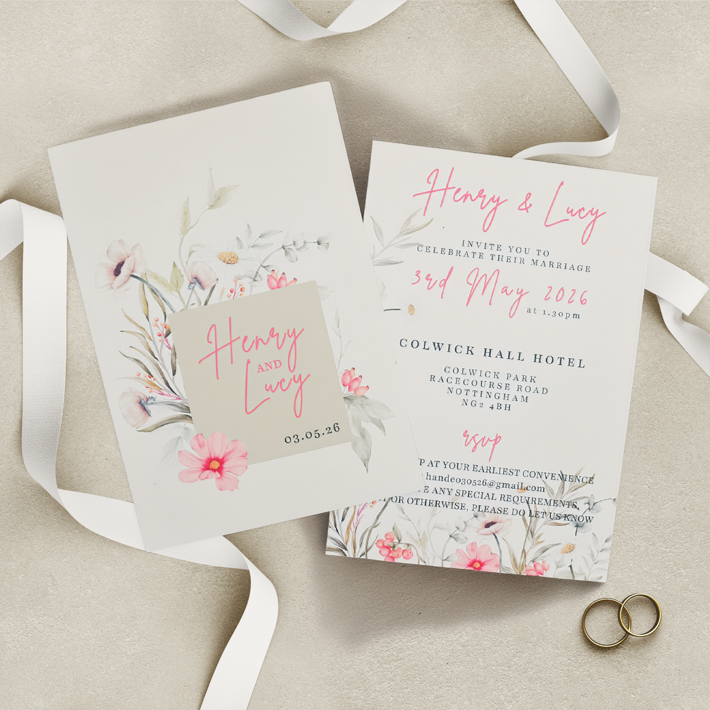 HETTY - Classic Wedding Invitation Range