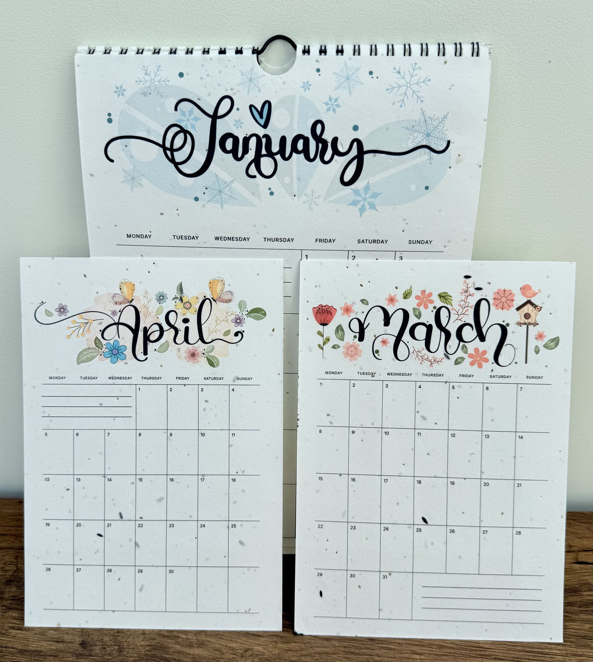 Plantable Calendar - Illustrated