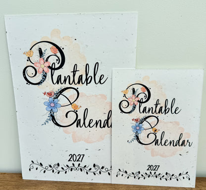 Plantable Calendar - Illustrated