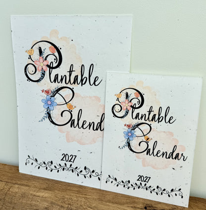 Plantable Calendar - Illustrated