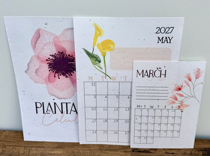 Plantable Calendar - Watercolour Flowers