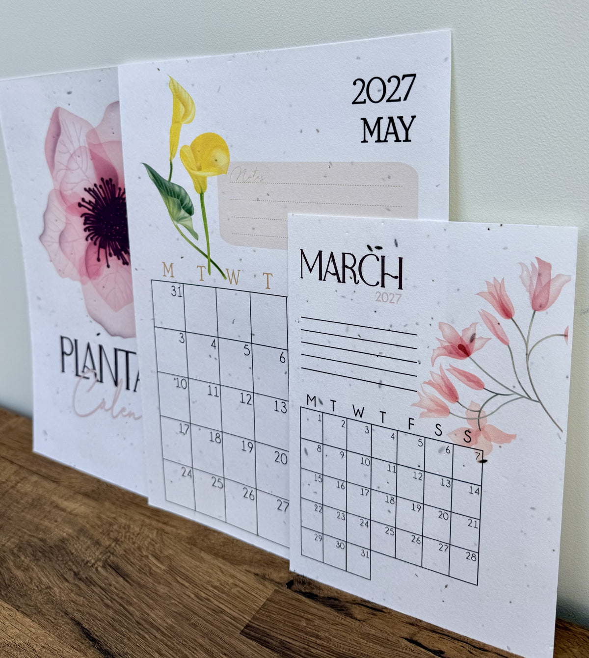 Plantable Calendar - Watercolour Flowers