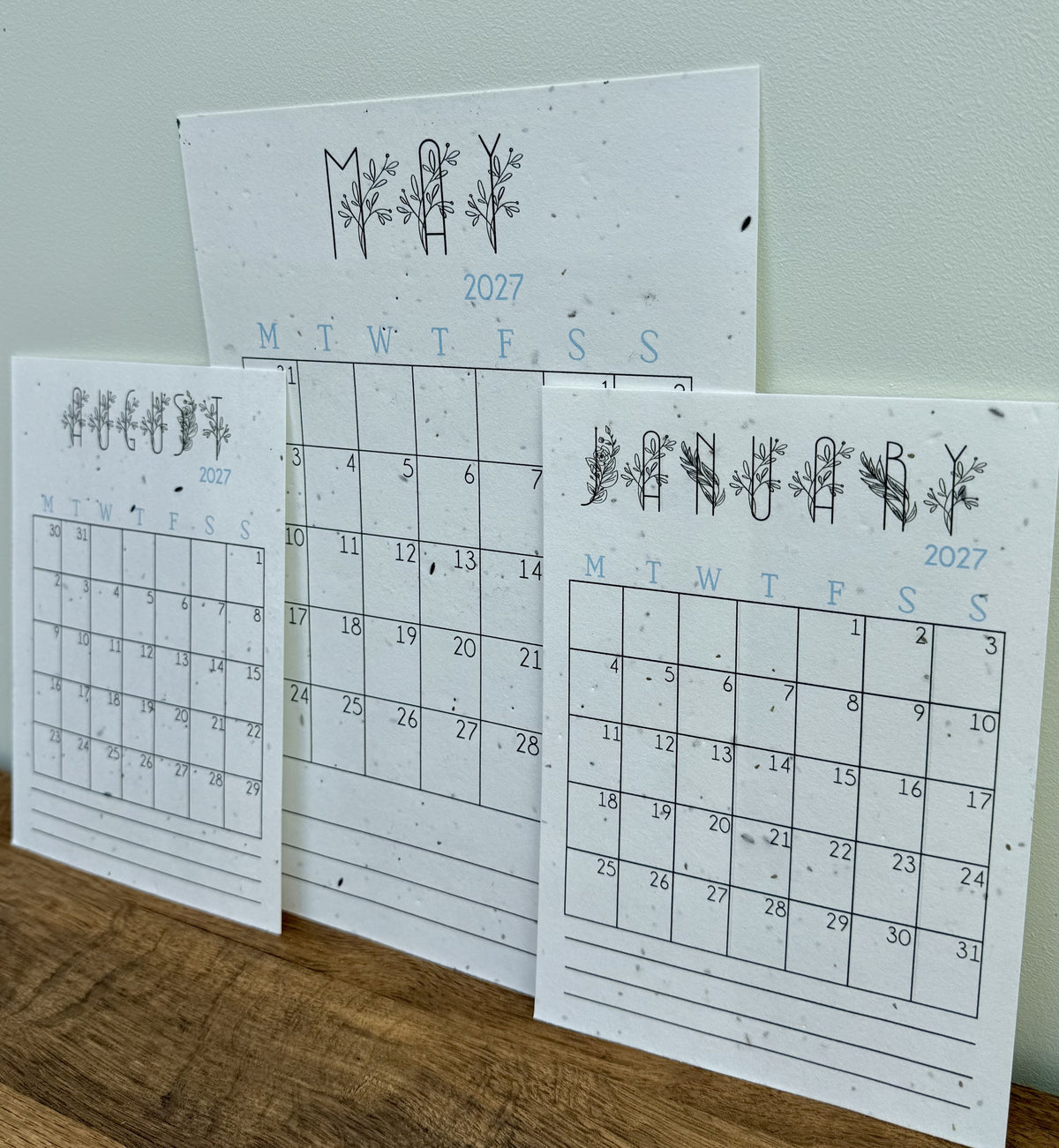 Plantable Calendar - Botanical Doodles