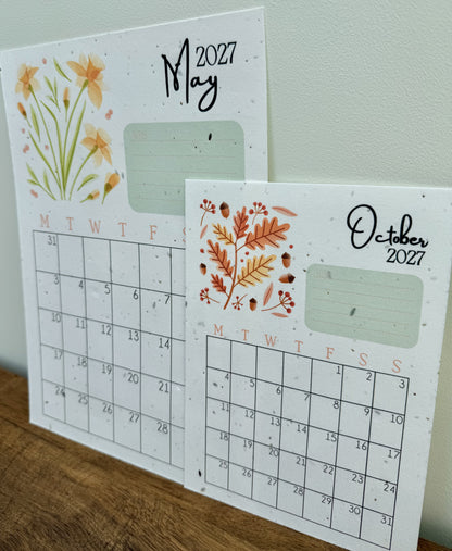 Plantable Calendar - Colourful