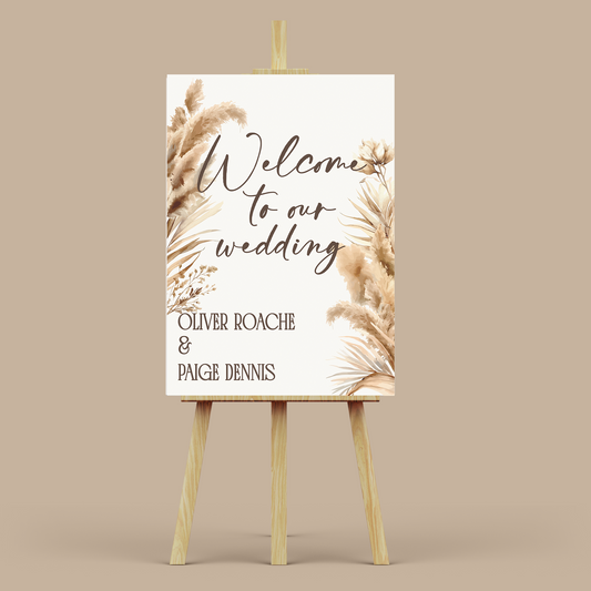 MILLIE - Wedding Welcome Sign
