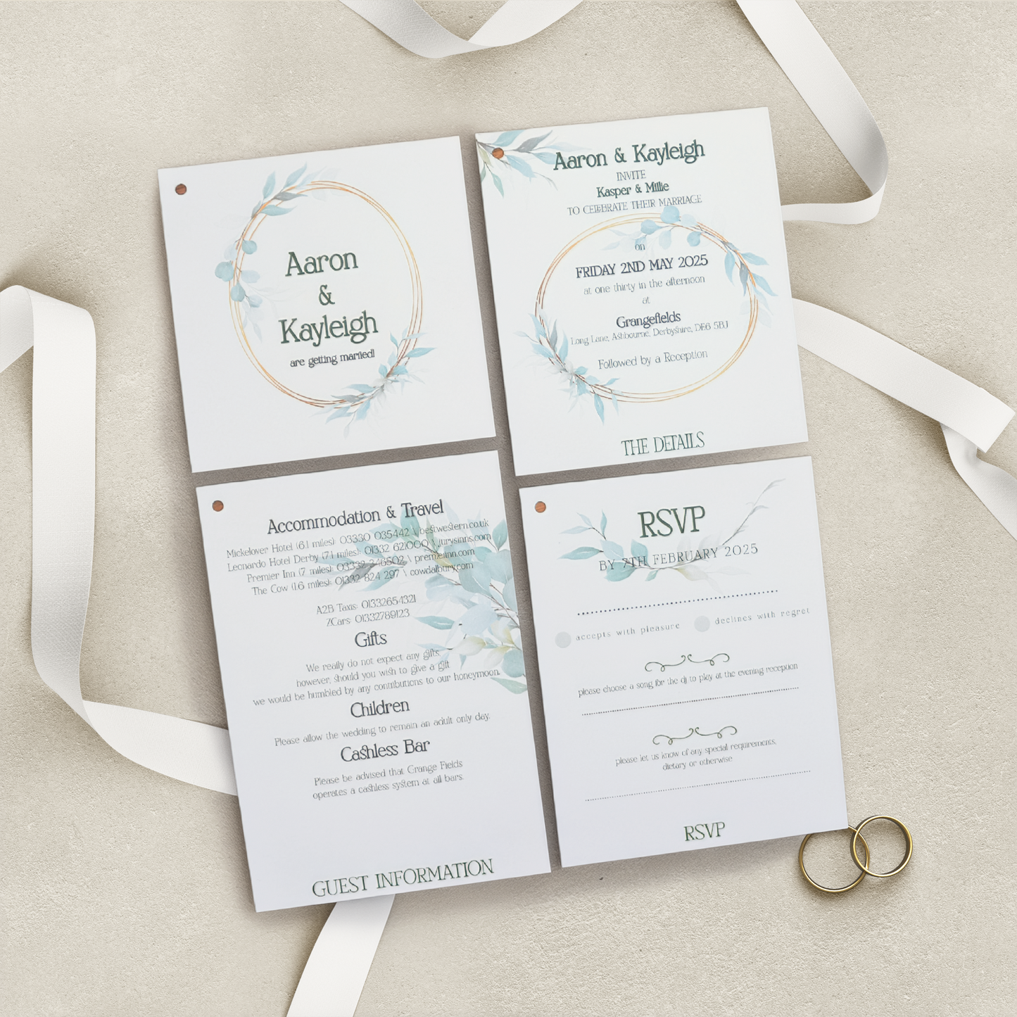 SHELDON - Classic Wedding Invitation Range
