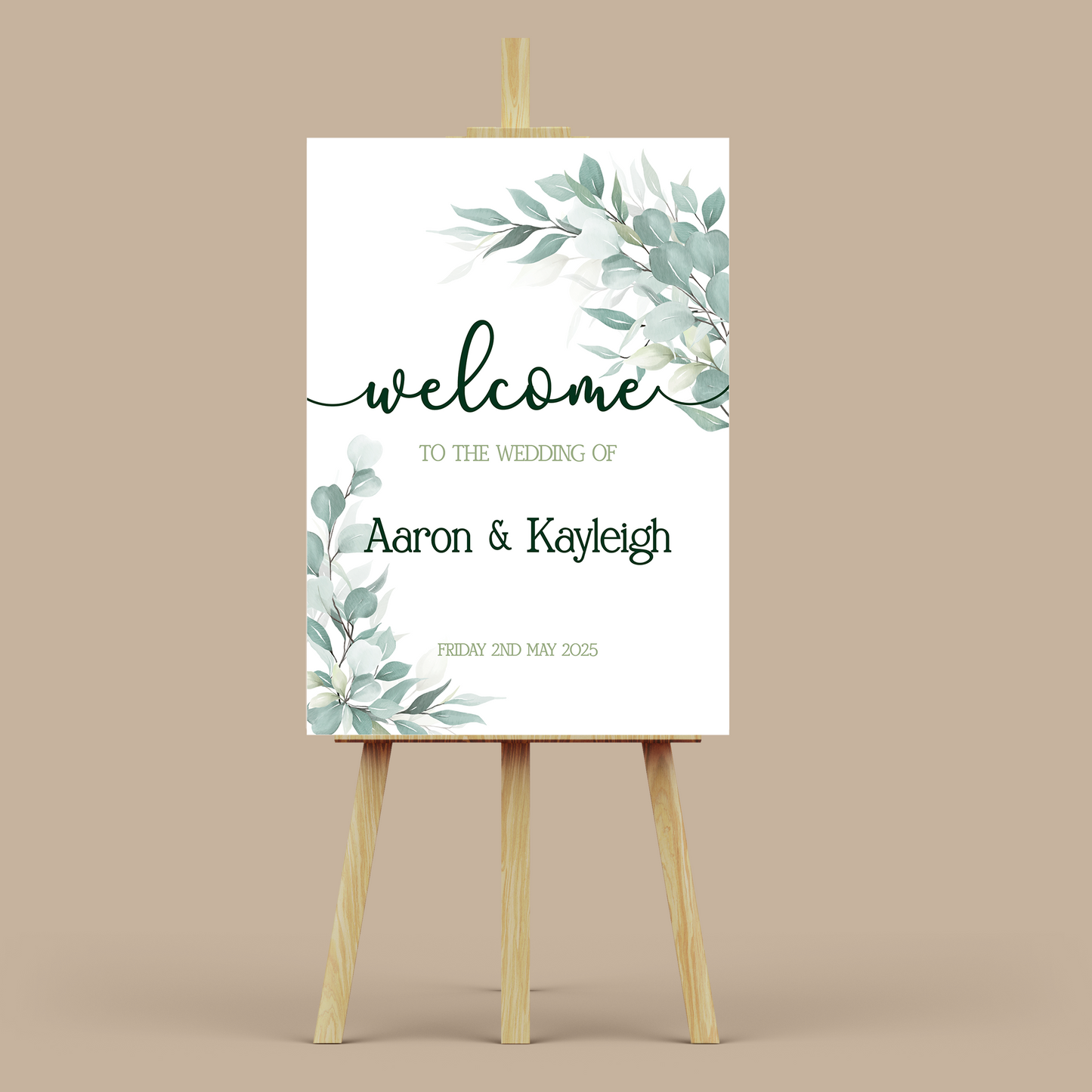 SHELDON - Wedding Welcome Sign