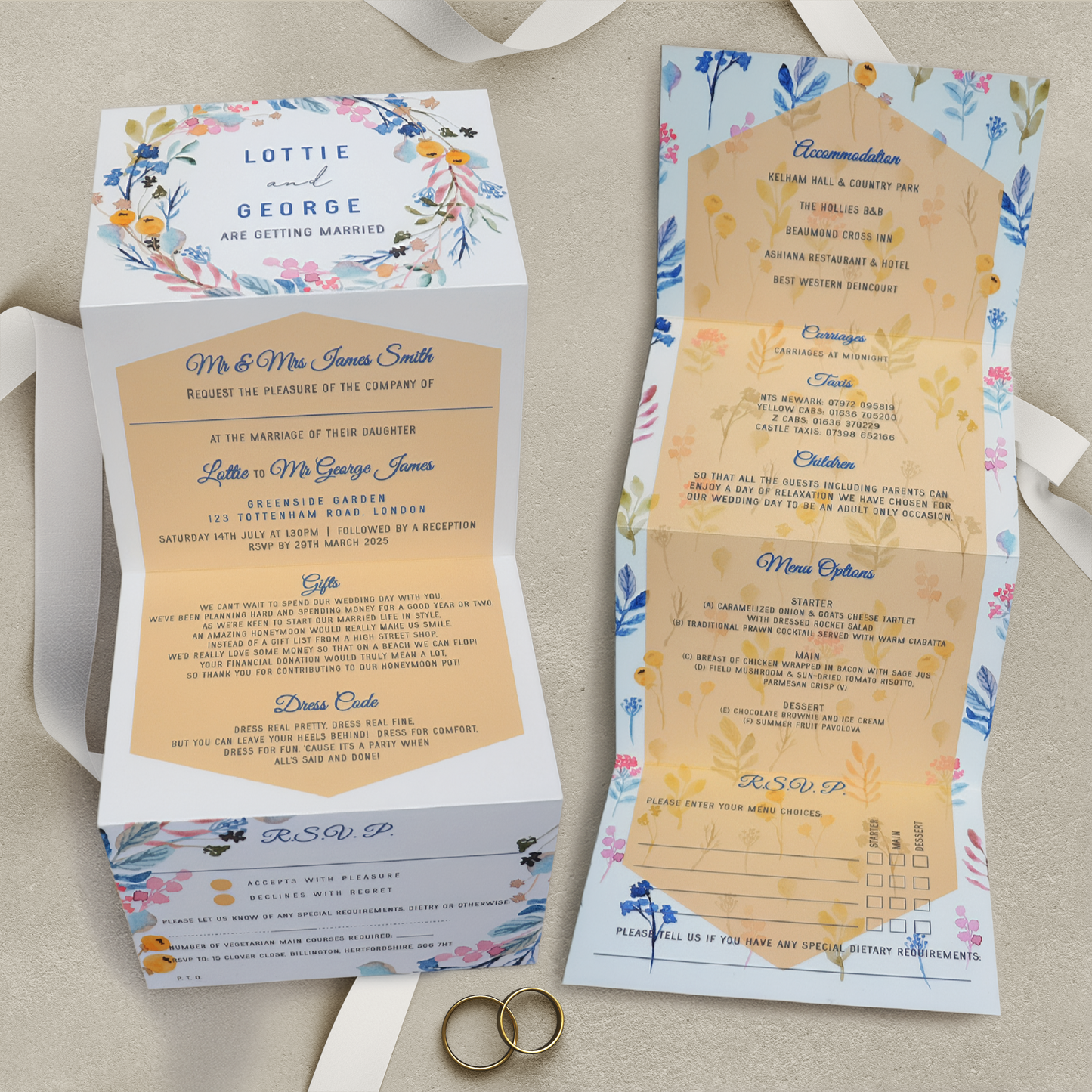 WALTER - Classic Wedding Invitation Range
