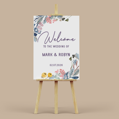 WALTER - Wedding Welcome Sign