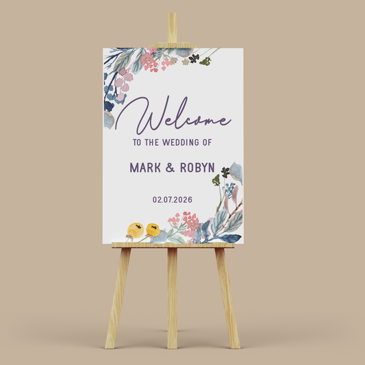 WALTER - Wedding Welcome Sign