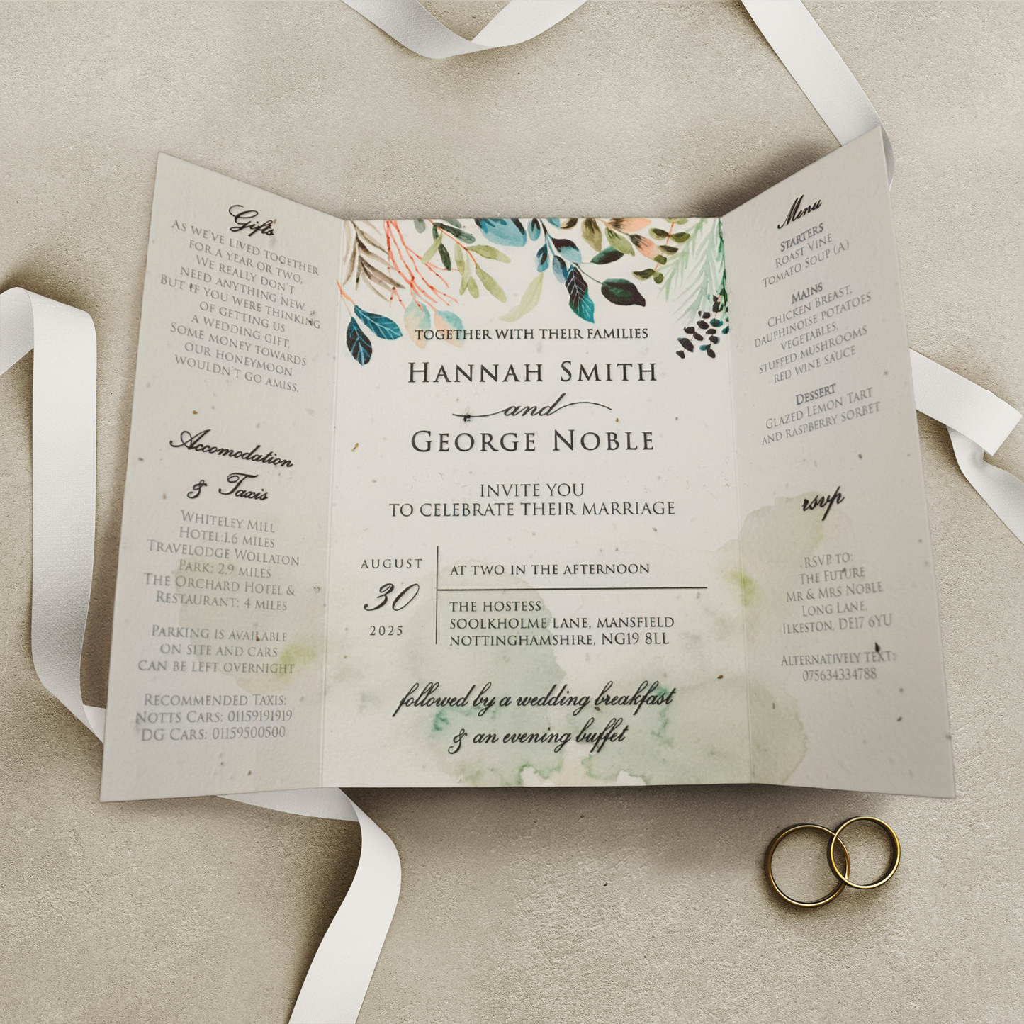 WOODSTOCK - Classic Wedding Invitation Range