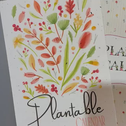 Plantable Calendar - Illustrated